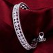 Wholesale Romantic Silver Plant CZ Bangle TGSPBL001 2 small