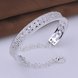 Wholesale Romantic Silver Plant CZ Bangle TGSPBL001 3 small