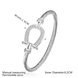 Wholesale Trendy Silver Water Drop CZ Bangle&Cuff TGSPBL141 0 small