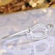 Wholesale Trendy Silver Water Drop CZ Bangle&Cuff TGSPBL141 4 small