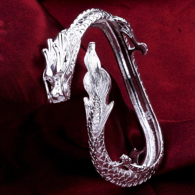 Wholesale Classic Silver Animal Bangle&Cuff TGSPBL146 1