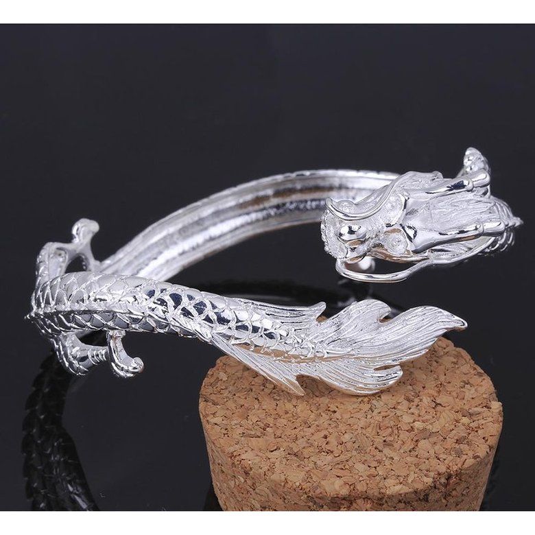 Wholesale Classic Silver Animal Bangle&Cuff TGSPBL146 3