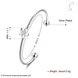 Wholesale Classic Silver Plant Bangle&Cuff TGSPBL150 0 small