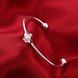 Wholesale Classic Silver Plant Bangle&Cuff TGSPBL150 3 small