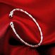 Wholesale Trendy Silver Round Bangle&Cuff TGSPBL155 2 small