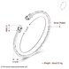 Wholesale Trendy Silver Round Bangle&Cuff TGSPBL155 3 small