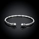 Wholesale Trendy Silver Round Bangle&Cuff TGSPBL155 4 small