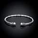 Wholesale Trendy Silver Round Bangle&Cuff TGSPBL155 4 small