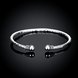 Wholesale Trendy Silver Round Bangle&Cuff TGSPBL156 1 small