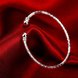 Wholesale Trendy Silver Round Bangle&Cuff TGSPBL156 2 small