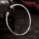 Wholesale Trendy Silver Round Bangle&Cuff TGSPBL156 3 small