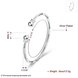 Wholesale Trendy Silver Round Bangle&Cuff TGSPBL159 2 small