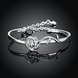 Wholesale Trendy Silver Plant Bangle&Cuff TGSPBL165 1 small