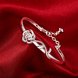 Wholesale Trendy Silver Plant Bangle&Cuff TGSPBL165 2 small