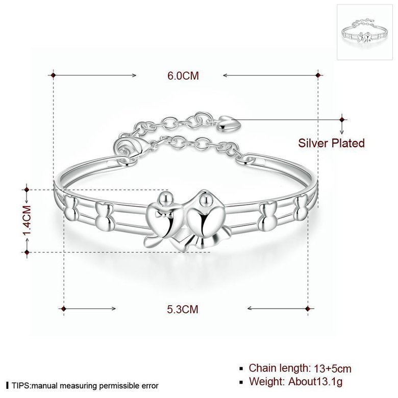 Wholesale Trendy Silver Animal Bangle&Cuff TGSPBL167 0