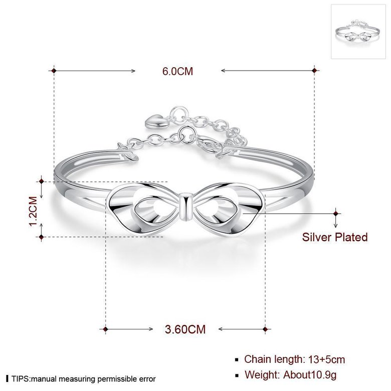 Wholesale Trendy Silver Plant Bangle&Cuff TGSPBL168 0