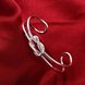 Wholesale Trendy Silver Plant Bangle&Cuff TGSPBL173 2 small