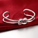 Wholesale Trendy Silver Plant Bangle&Cuff TGSPBL173 3 small