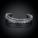 Wholesale Trendy Silver Round Bangle&Cuff TGSPBL011 2 small