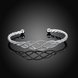 Wholesale Trendy Silver Round Bangle&Cuff TGSPBL041 1 small