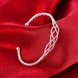 Wholesale Trendy Silver Round Bangle&Cuff TGSPBL041 2 small