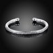 Wholesale Trendy Silver Round Bangle&Cuff TGSPBL043 1 small