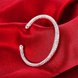 Wholesale Trendy Silver Round Bangle&Cuff TGSPBL043 2 small