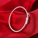 Wholesale Trendy Silver Round Bangle&Cuff TGSPBL044 2 small