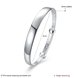 Wholesale Trendy Silver Round White Bangle&Cuff TGSPBL048 0 small