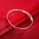 Wholesale Trendy Silver Round White Bangle&Cuff TGSPBL048 3 small