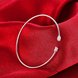 Wholesale Trendy Silver Round White CZ Bangle&Cuff TGSPBL056 2 small