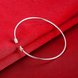 Wholesale Trendy Silver Round White CZ Bangle&Cuff TGSPBL056 3 small