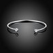 Wholesale Trendy Silver Round White CZ Bangle&Cuff TGSPBL058 1 small