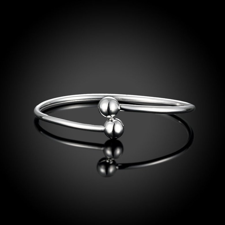 Wholesale Trendy Silver Round Bangle&Cuff TGSSBL004 1