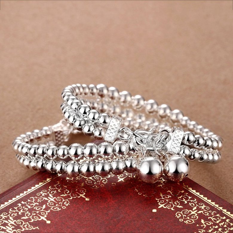 Wholesale Classic Silver Round Bangle&Cuff TGSSBL007 4