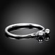 Wholesale Trendy Silver Round Bangle&Cuff TGSSBL009 0 small