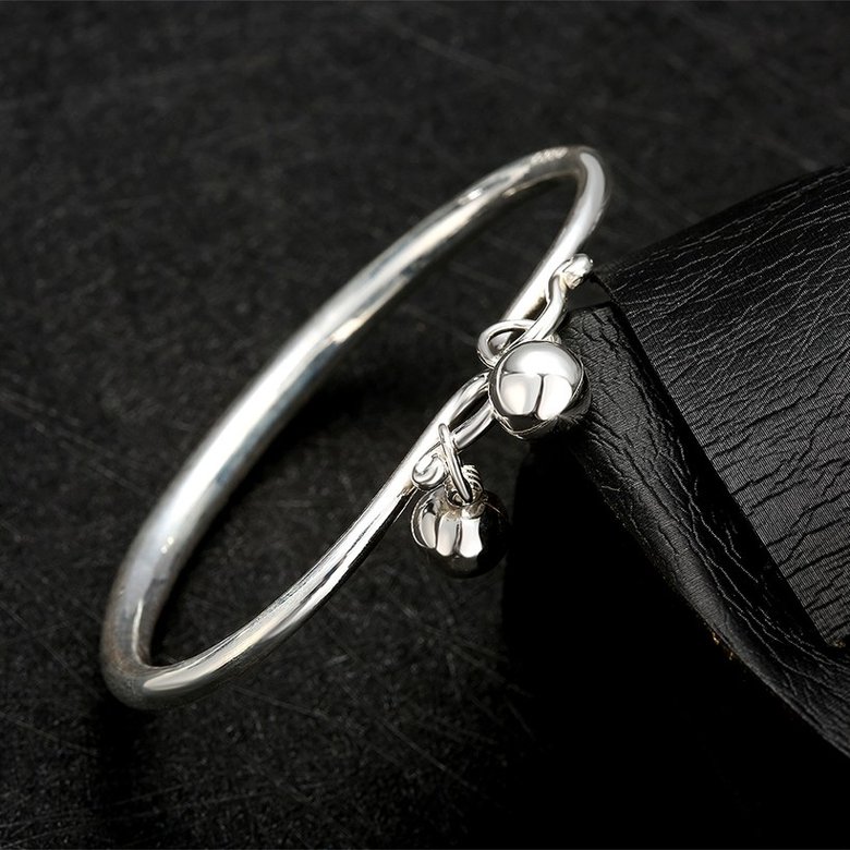 Wholesale Trendy Silver Round Bangle&Cuff TGSSBL009 1