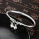 Wholesale Trendy Silver Round Bangle&Cuff TGSSBL009 2 small