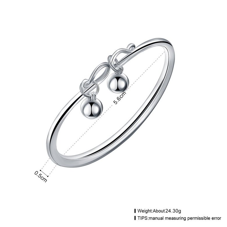 Wholesale Trendy Silver Round Bangle&Cuff TGSSBL009 3