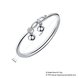 Wholesale Trendy Silver Round Bangle&Cuff TGSSBL009 3 small