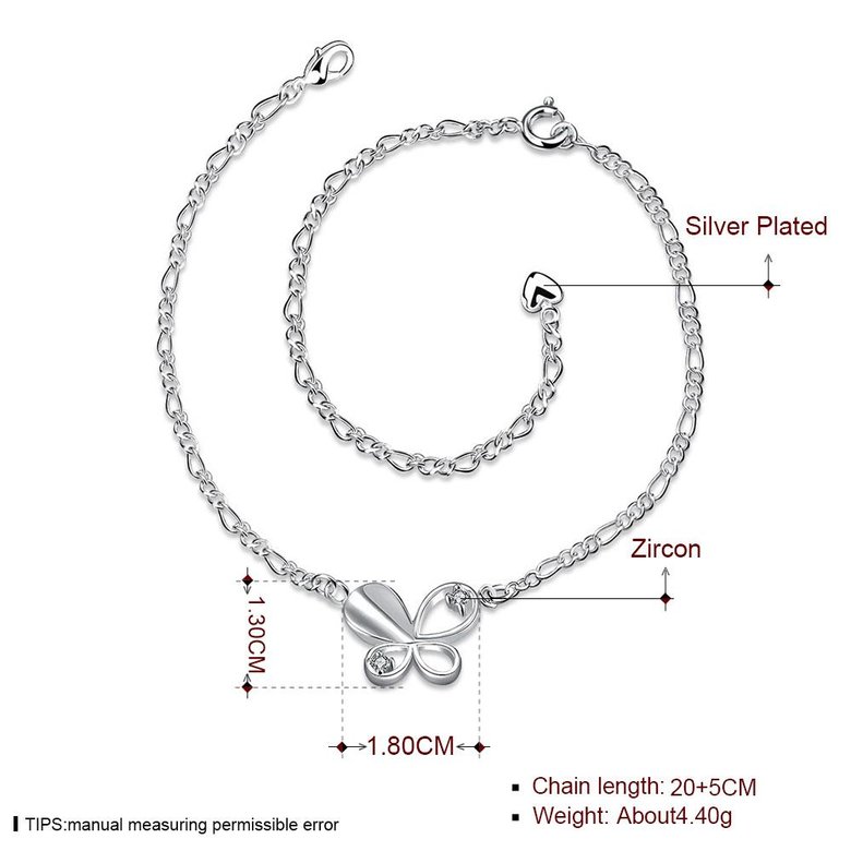 Wholesale Romantic Silver Animal Anklets TGAKL020 0