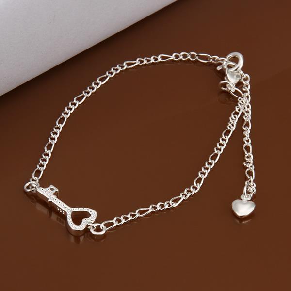 Wholesale Romantic Silver Key Anklets TGAKL023 0