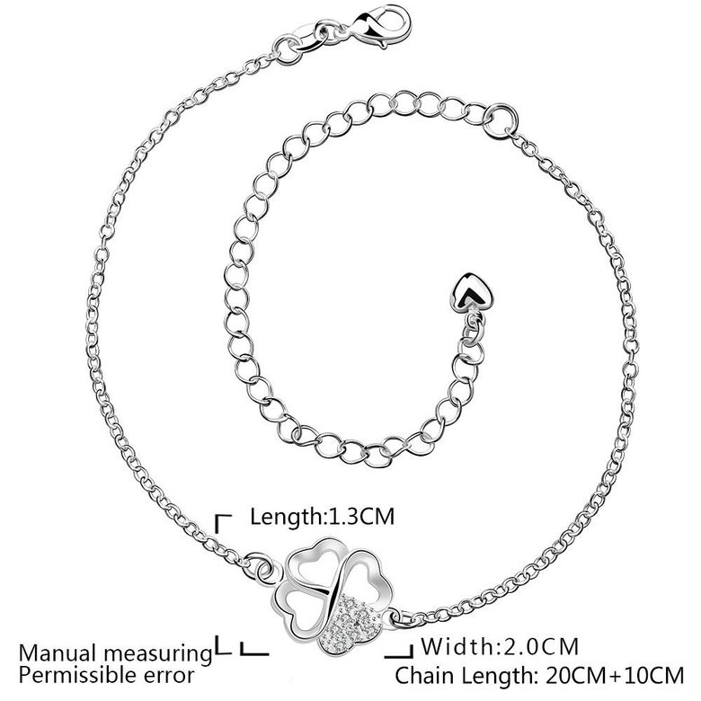 Wholesale Trendy Silver Animal CZ Anklets TGAKL028 0