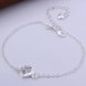 Wholesale Romantic Silver Heart CZ Anklets TGAKL029 3 small