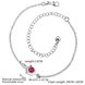 Wholesale Romantic Silver Round CZ Anklets TGAKL032 1 small
