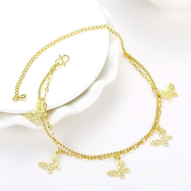 Wholesale Trendy 24K Gold Animal Anklets TGAKL056 3