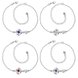 Wholesale Classic Silver Plant Stone Anklets TGAKL062 0 small