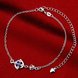 Wholesale Classic Silver Plant Stone Anklets TGAKL062 4 small