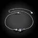 Wholesale Romantic Silver Water Drop Stone Anklets TGAKL063 1 small