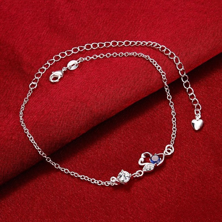 Wholesale Classic Silver Animal Stone Anklets TGAKL068 4